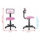 preview thumbnail 55 of 53, JJS Kids' Height-adjustable Mesh-back Rolling Swivel Task Chair