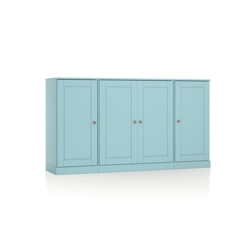 Palace Imports 100% Solid Wood 65" Sideboard with Solid Doors, 2-Drawers and Adjustable Shelves