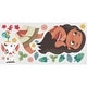 preview thumbnail 4 of 4, Brown & Green & Red Vintage Moana Giant Wall Decals by RoomMates