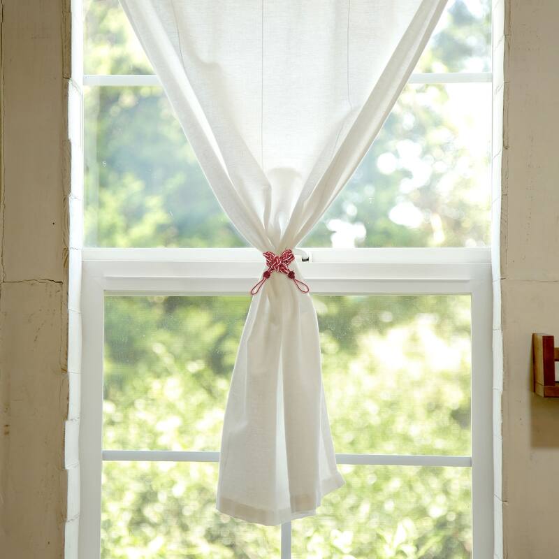 2 Pcs Curtain Tiebacks, Braided Drapery Holdback