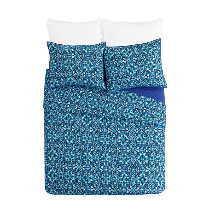 Vera Bradley Micah Medallion Quilt Set, 3 Pieces On Sale Bed Bath