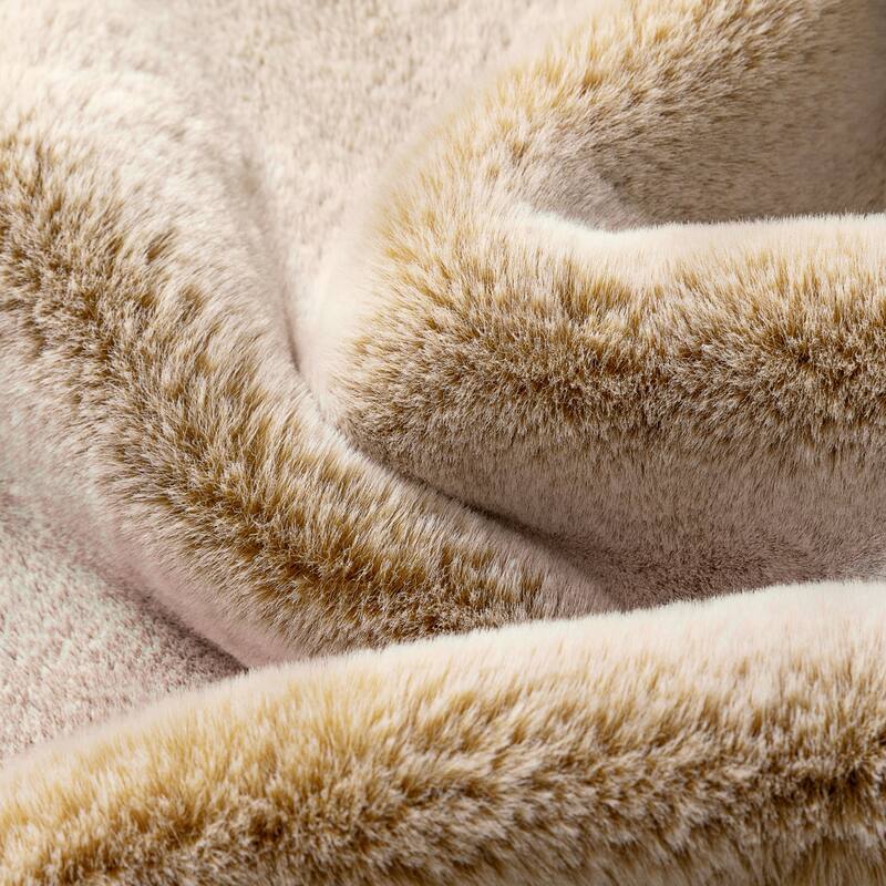 Bare Home Faux Fur Blanket - Ultra-Soft Blanket - Luxurious Fuzzy Warm