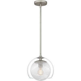 Eslinger 1-Light Brushed Nickel Mini Pendant