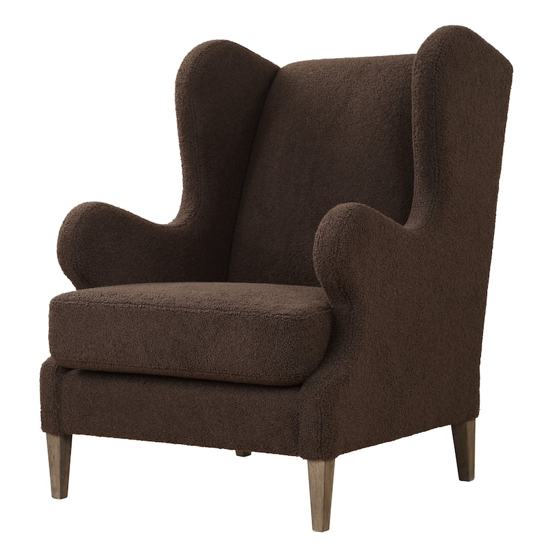 Uttermost 23839 Serpentine 30" Wide Wood Framed Polyester Accent Chair