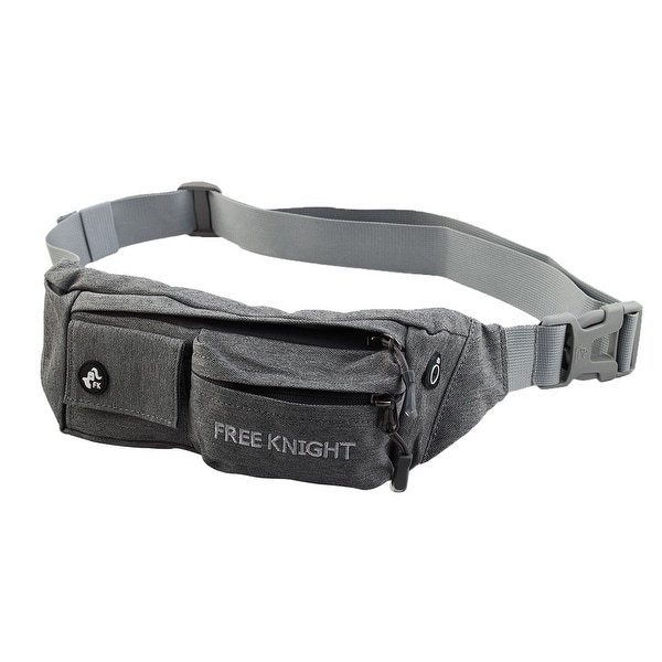 FreeKnight Authorized Running Jogging Phone Holder Sports Pouch Waist Bag Gray