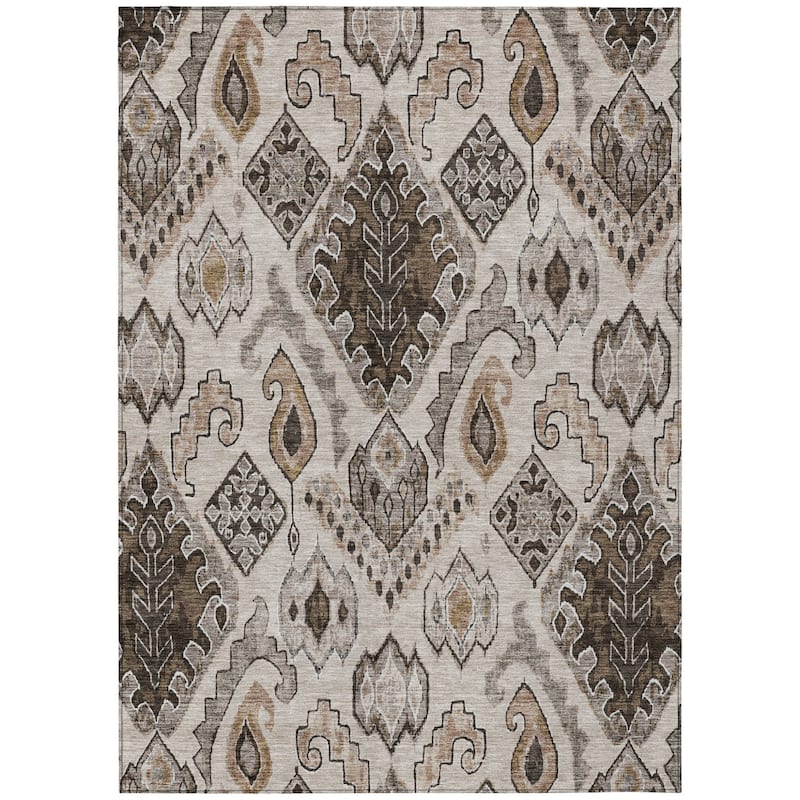 HomeRoots Moroccan Transitional Rectangle Outdoor Rug
