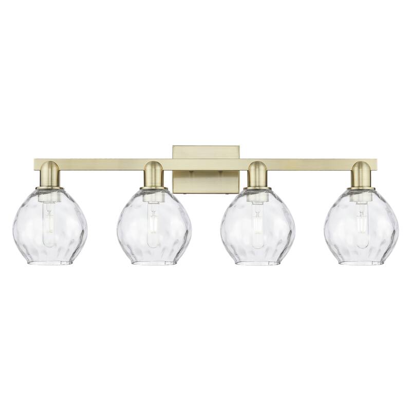 Innovations Lighting Endless Possibilities Arcadia - Waverly - 4 Light 33" Bath Vanity Light - Antique Brass