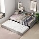 preview thumbnail 12 of 34, Twin Size Daybed Bed Frame with Drawers or Trundle Grey - Drawers - Twin