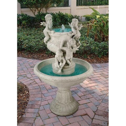 Design Toscano Cherubs at Play Sculptural Fountain