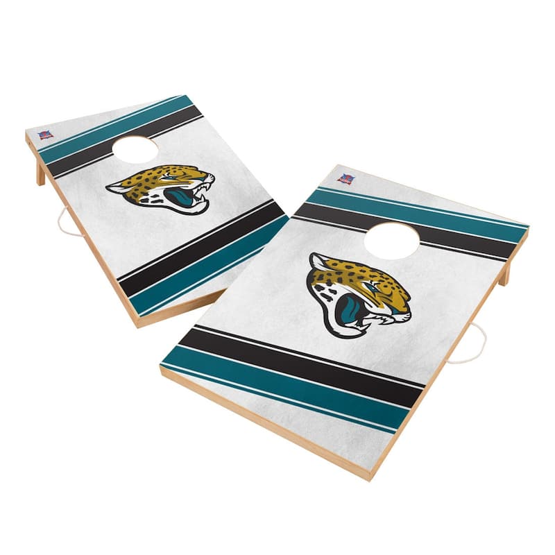 Jacksonville Jaguars NFL 2x4 Tailgate Cornhole Boards - Include LED Lights
