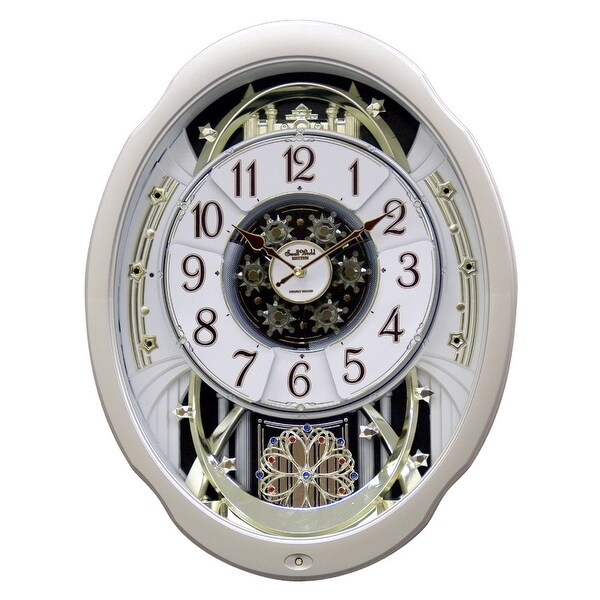 Shop Moving Face Pendulum Wall Clock Plays Melodies Every Hour Free