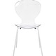 preview thumbnail 6 of 9, Stackable Plastic Dining Chair Set of 4 Transparent Modern Accent Side Chair for Indoor and Outdoor