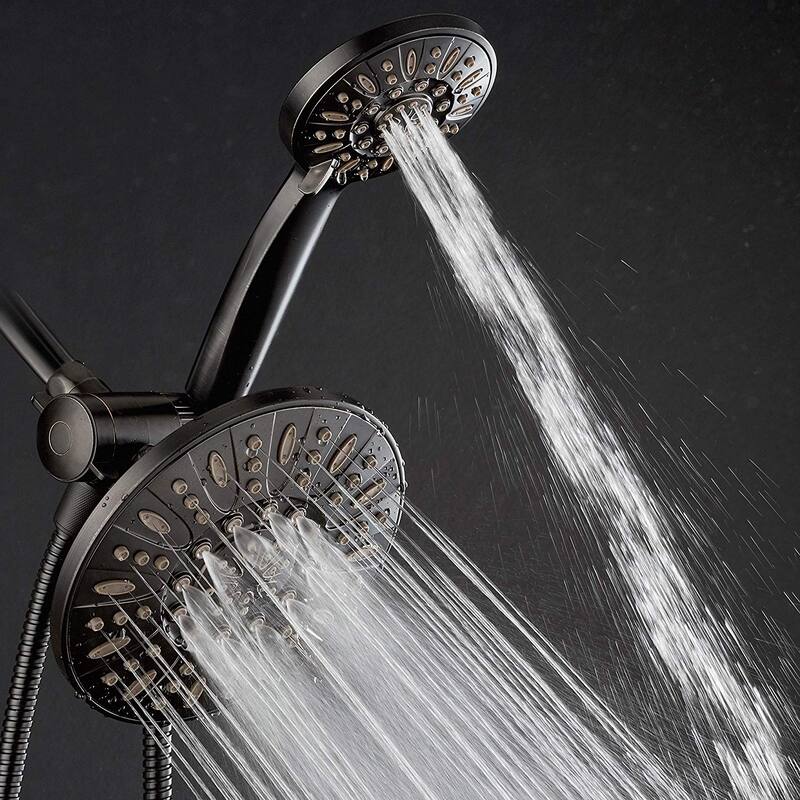 AquaDance Oil Rubbed Bronze 7-inch 3-Way Rainfall Shower head Combo