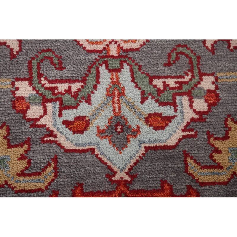 Animal Pictorial Heriz Serapi Oriental Area Rug Handmade Wool Carpet - 7'10" x 9'8"