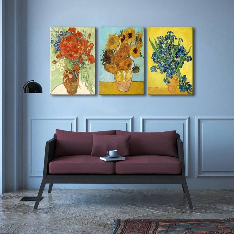 Art 3 Panels Canvas Prints of Vincent Van Gogh Paintings