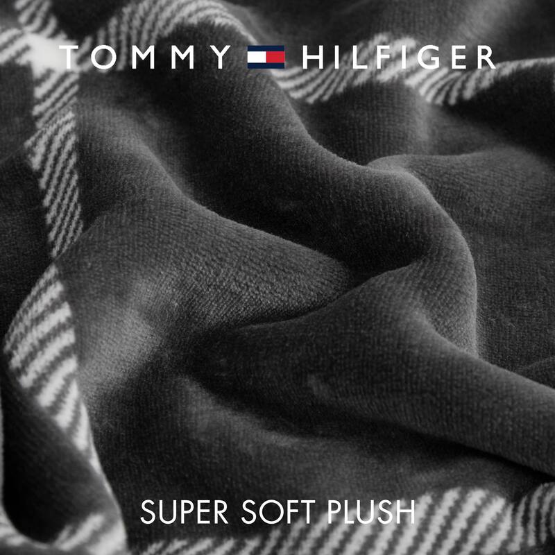 Tommy Hilfiger Iconic Reversible Throw Blanket
