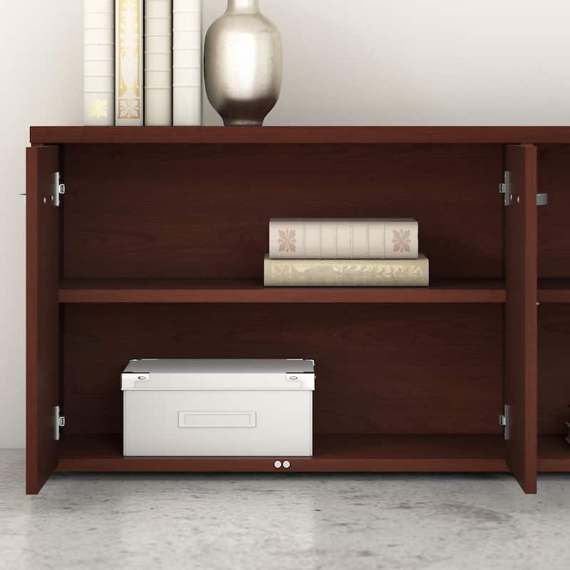 Studio C Low Storage Cabinet with Doors by Bush Business Furniture
