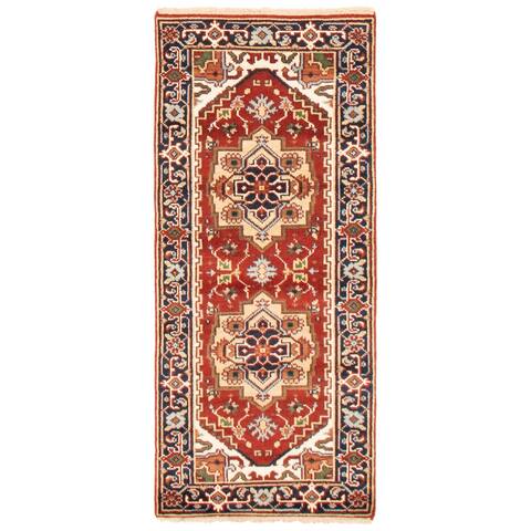 ECARPETGALLERY Hand-knotted Serapi Heritage Red Wool Rug - 2'7 x 5'11