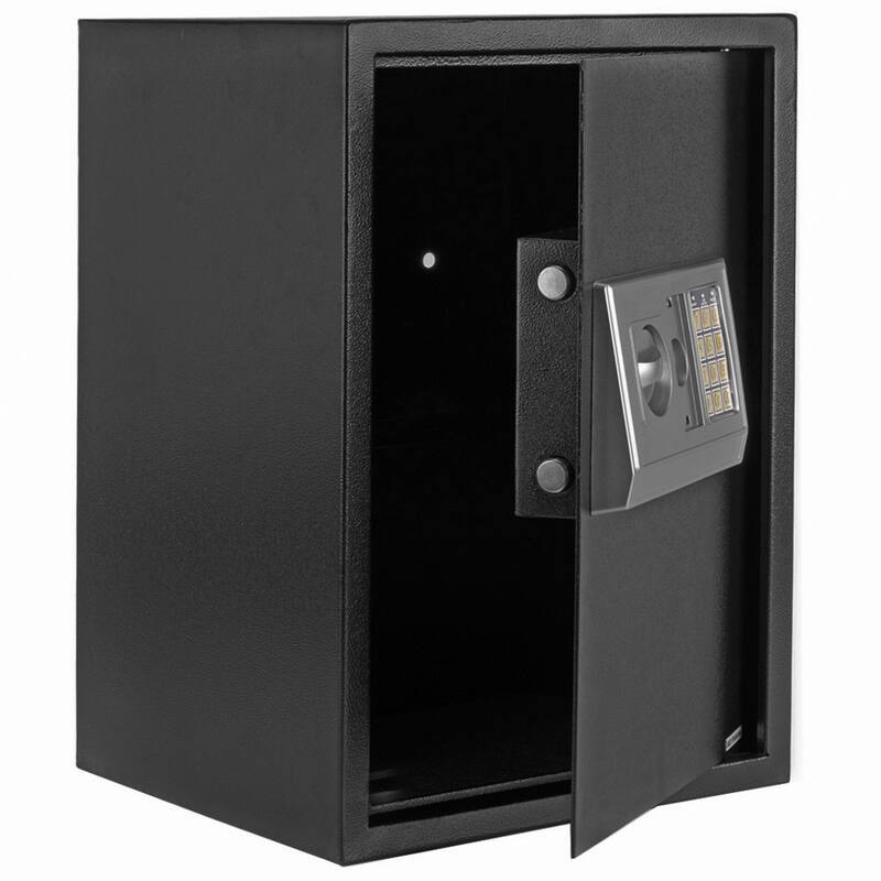 Security Safe with Digital Electronic Lock, Office/Home Safe Box - Includes Keys and Batteries