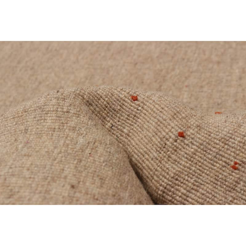 Kashkuli Gabbeh Tan Rug 7'10" x 11'0" - 7'10 x 11'0