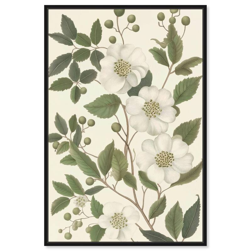 White Cherokee II Canvas by Art Remedy - 24" x 36" - Black