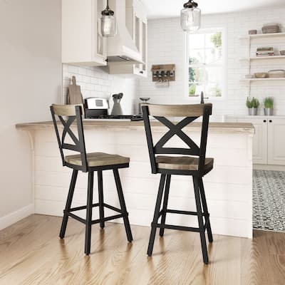 Amisco Jasper Swivel Counter and Bar Stool