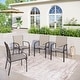preview thumbnail 1 of 19, MAISON ARTS 4/6 Pieces Patio Dining Chairs, 3-Color Outdoor Textilene Dining Chairs