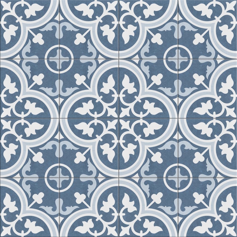 Merola Tile Arte Artic 9-3/4" x 9-3/4" Porcelain Floor and Wall Tile