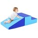 preview thumbnail 28 of 51, 2-Piece Step and Slide Climber for Infants and Toddlers Baby Soft Play Set Foam Blocks - 40" x 20" x 10" (L x W x H)