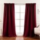 preview thumbnail 41 of 80, Aurora Home Insulated Thermal Blackout 84-inch Curtain Panel Pair - 52 x 84