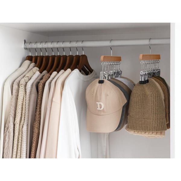 14-Slot Hat Rack Organizer – Over-Door Or Wall Mount, Deep Pockets For Caps & Baseball Hats