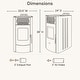 preview thumbnail 3 of 7, ComfortBilt HP50S 2,200 sq. ft. Pellet Stove with a 47-lb Hopper in Burgundy