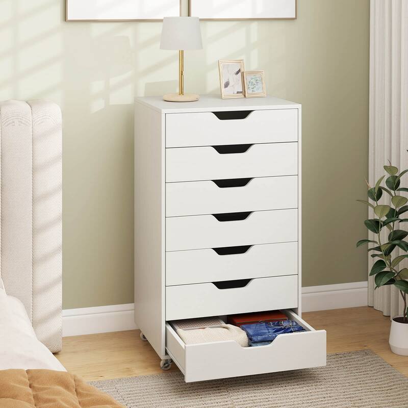 Costway 7-Drawer Chest Mobile File Cabinet Vertical Filing Organizer - See Details