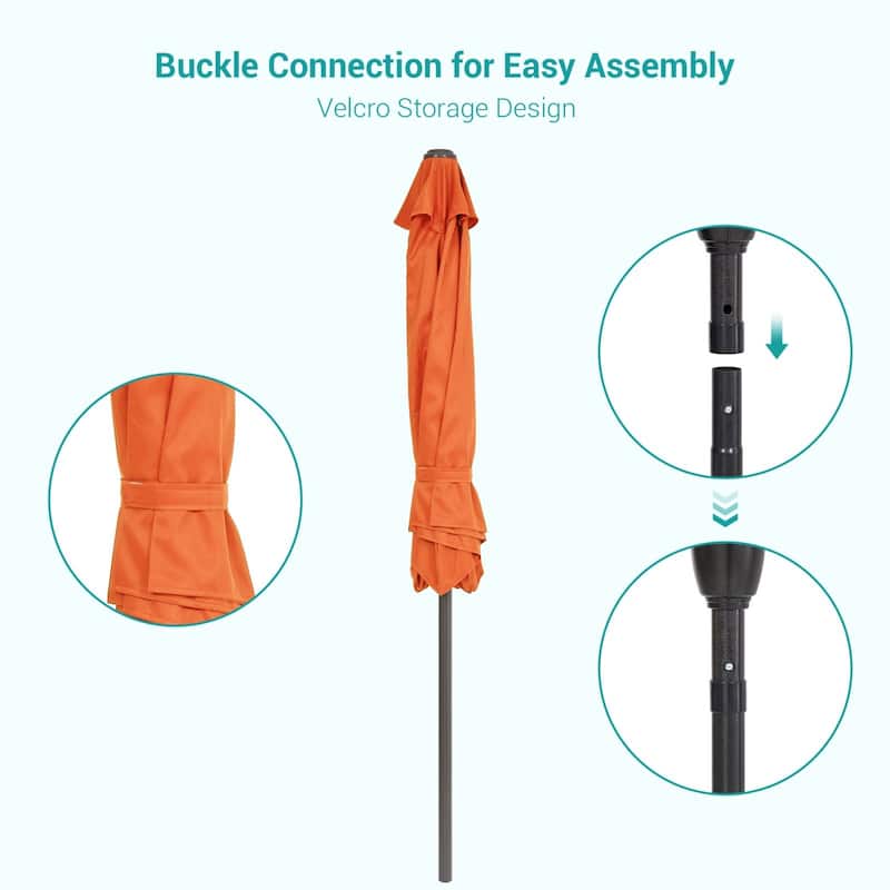 Bonosuki 7.5-foot Waterproof Sunshade Canopy Patio Umbrella