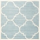preview thumbnail 31 of 112, SAFAVIEH Handmade Chatham Vicie Modern Wool Rug 7' Square - Blue/Ivory - Square