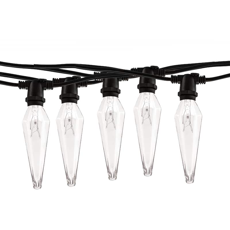 Bulbrite 14 Foot Indoor/Outdoor Black String Light with 10 -15 Watt Bulbs