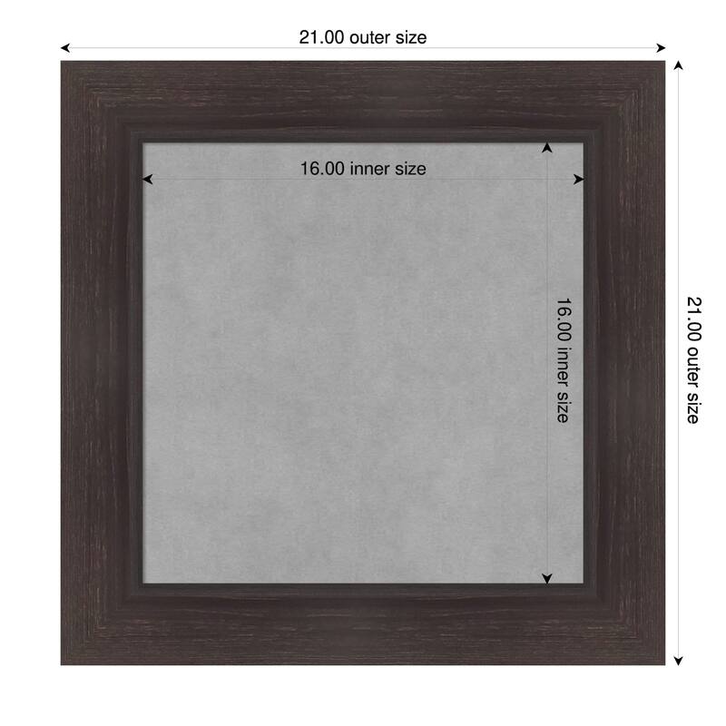 Amanti Art Sloped Black Framed - 21 x 21 in - Sloped Espresso