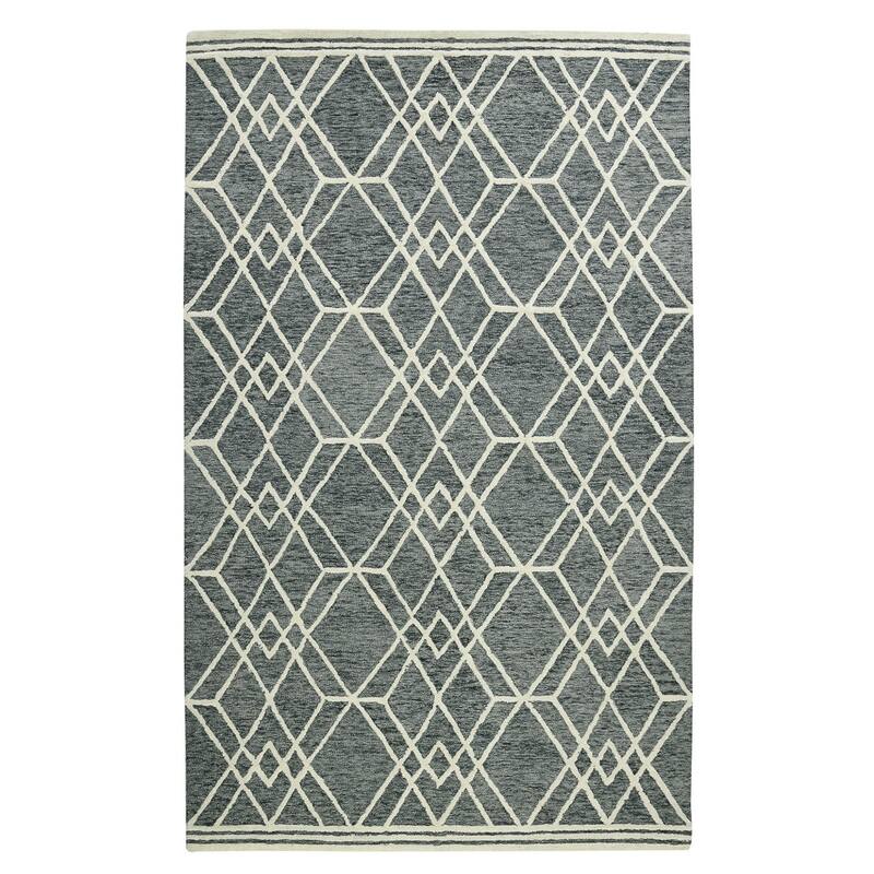 HomeRoots Geometric Lodge Rectangle Area Rug