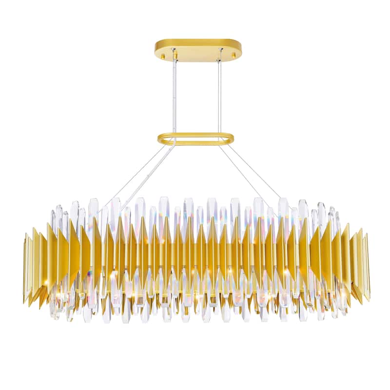 Cityscape 20 Light Chandelier With Satin Gold Finish - Satin Gold - Satin Gold