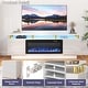 preview thumbnail 28 of 54, BOSSIN 70" Modern Electric Fireplace TV Stand, with Electronic Flame and LED Lights, High Gloss Finish Entertainment Center