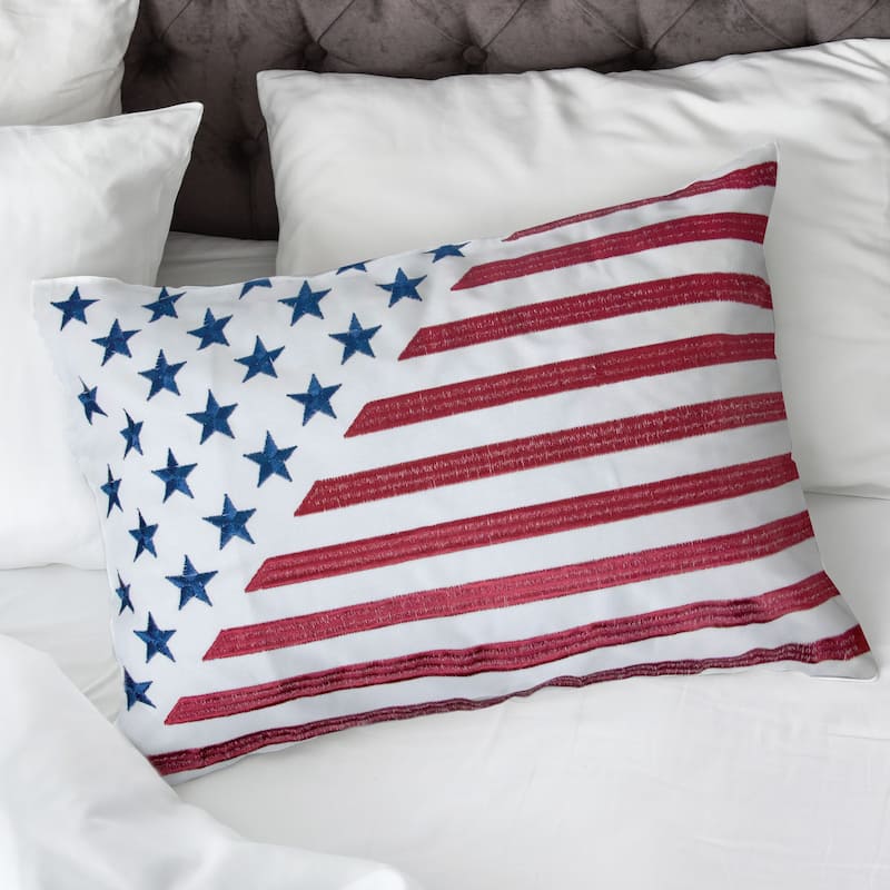 Tamarron Contemporary Stylized Flag Accent Pillows (Set of 2) by Porch & Den