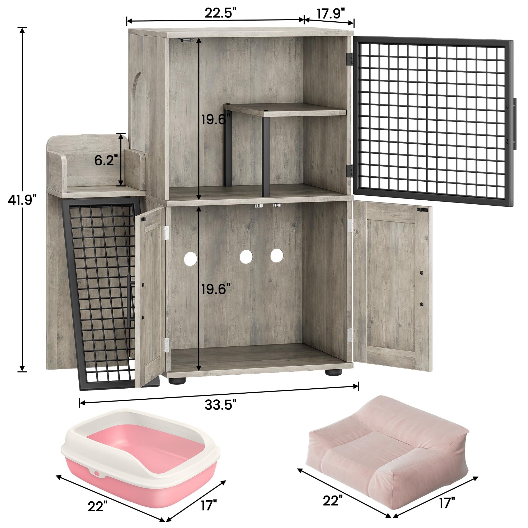 Modern cat litter box enclosure clearance