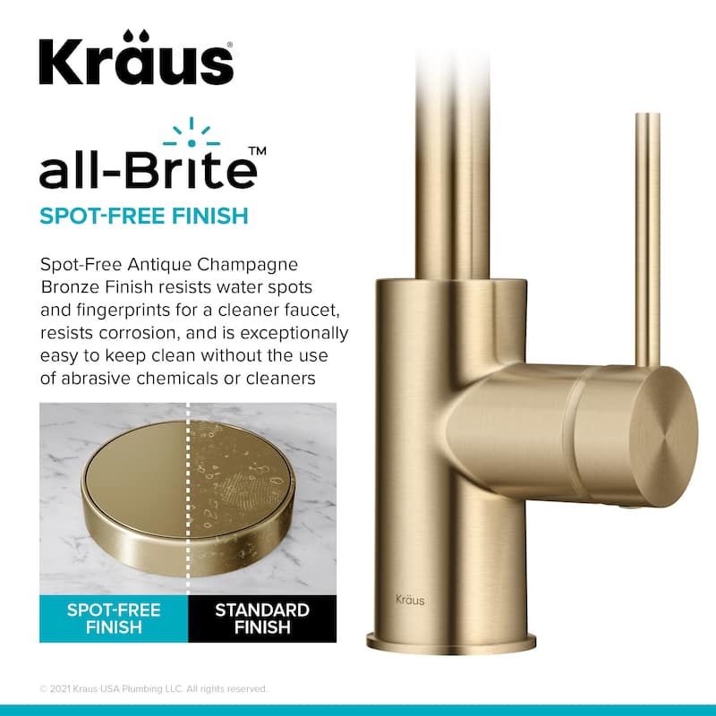 Kraus Oletto Single Lever Kitchen Bar Faucet