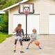 preview thumbnail 2 of 9, Goplus 7.4-10 FT Basketball Hoop Outdoor System with 44 Inch - 44" x 29.5" x 88.8" (L x W x H)