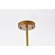 preview thumbnail 9 of 11, Alena Matte Gold 3-Light Two-Tier Fabric Drum Shade Chandelier