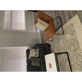 Strick & Bolton Soloway Bonded Leather Lounge Chair