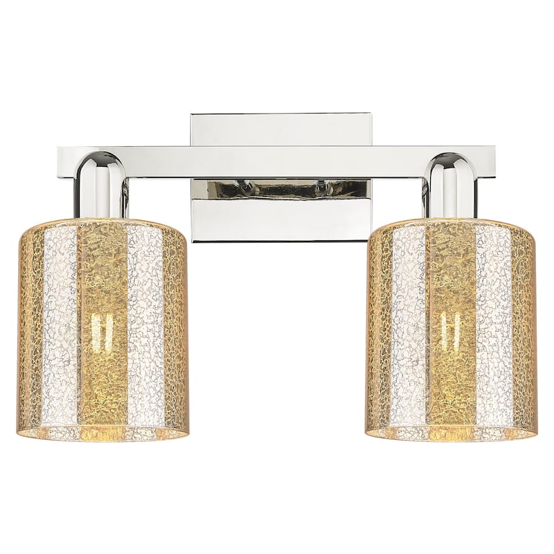 Innovations Lighting 716-2W-11-16 Cobbleskill Vanity Cobbleskill 2 - Polished Nickel / Mercury