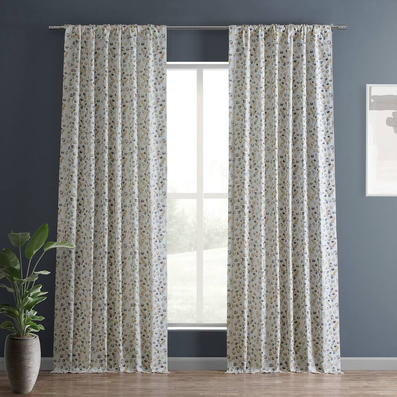 Exclusive Fabrics Textured Cotton Printed Curtains for Bedroom and Living room (1 Panel)