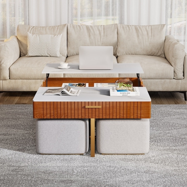 Ottoman with hidden table discount