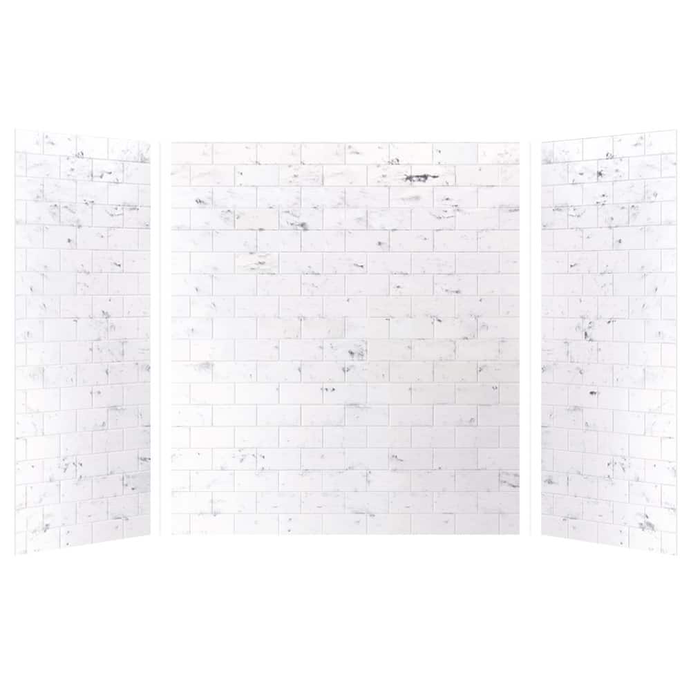 Transolid SWK603672 SaraMar 60" W x 36" D x 72" H Three Panel Shower